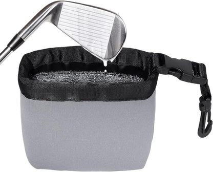 Golf Club Cleaning Pouch, Detachable Ball Washer, Portable Compact Waterproof Exterior Clip, Maintenance Tool for Driving Range and Golfs Course Use, Drivings Range Accessoriess