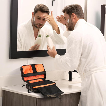 Men's Travel Toiletry Bags, Waterproof, Travel Bag, Cosmetic Bag, Portable Travel Bag, Travel Bag, Travel Hygienic Bag, Black , Se référer au descriptif,