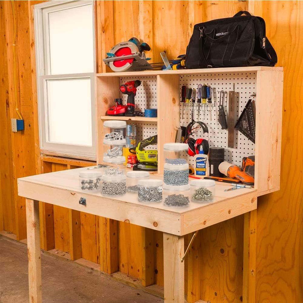 Healthy Packers Slime Containers with Water-tight Lids (8 oz, 12 Pack) - Clear Plastic Food Storage Jars with Individual Labels- Great for your slime kit - BPA Free