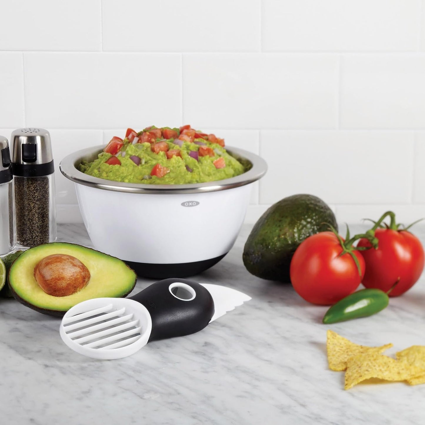 OXO Good Grips 3-in-1 Avocado Slicer, White