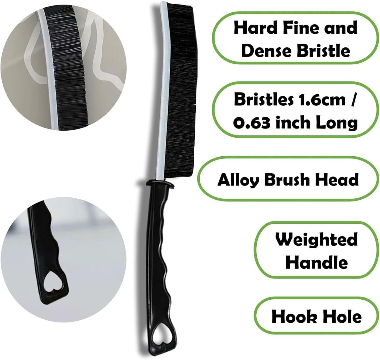 Shengsenfu Crevice Cleaning Brush Set, Multifunctional Cleaning Tools, Hard Bristle Crevice Brushes for Household Use, Bathroom Tiles & Kitchen Cleaner, Scrub Brush Tool for Hard-to-Reach Tight Space