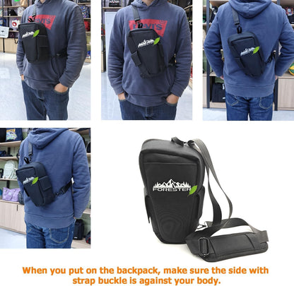 Trunk Upgrade, Trunk Organizer Pocket Multifunction Backpack, Trunk Cubby Storage bag, Cargo side pocket For Subaru Forester SK 2024 2023 2022 2021 2020 2019,Only For Driver's Side, Black, 1 pc