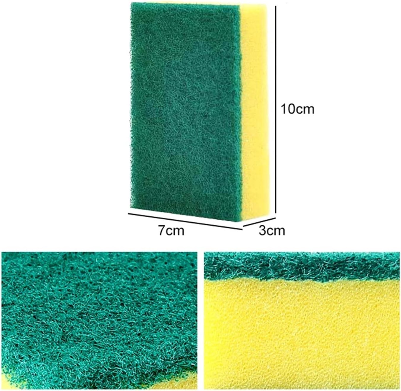 QTANZIQI Kitchen Cleaning Essential Dual Function Dish Sponge Set