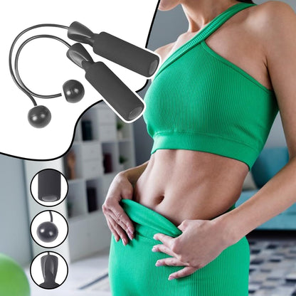 Cordless Jump Rope, Weighted Skipping Fitness Tool, Adjustable Handles, Compact Exercise Equipment for Indoor Home Gym Workouts, Outdoor Cardio Training, Travel Fitness Gear