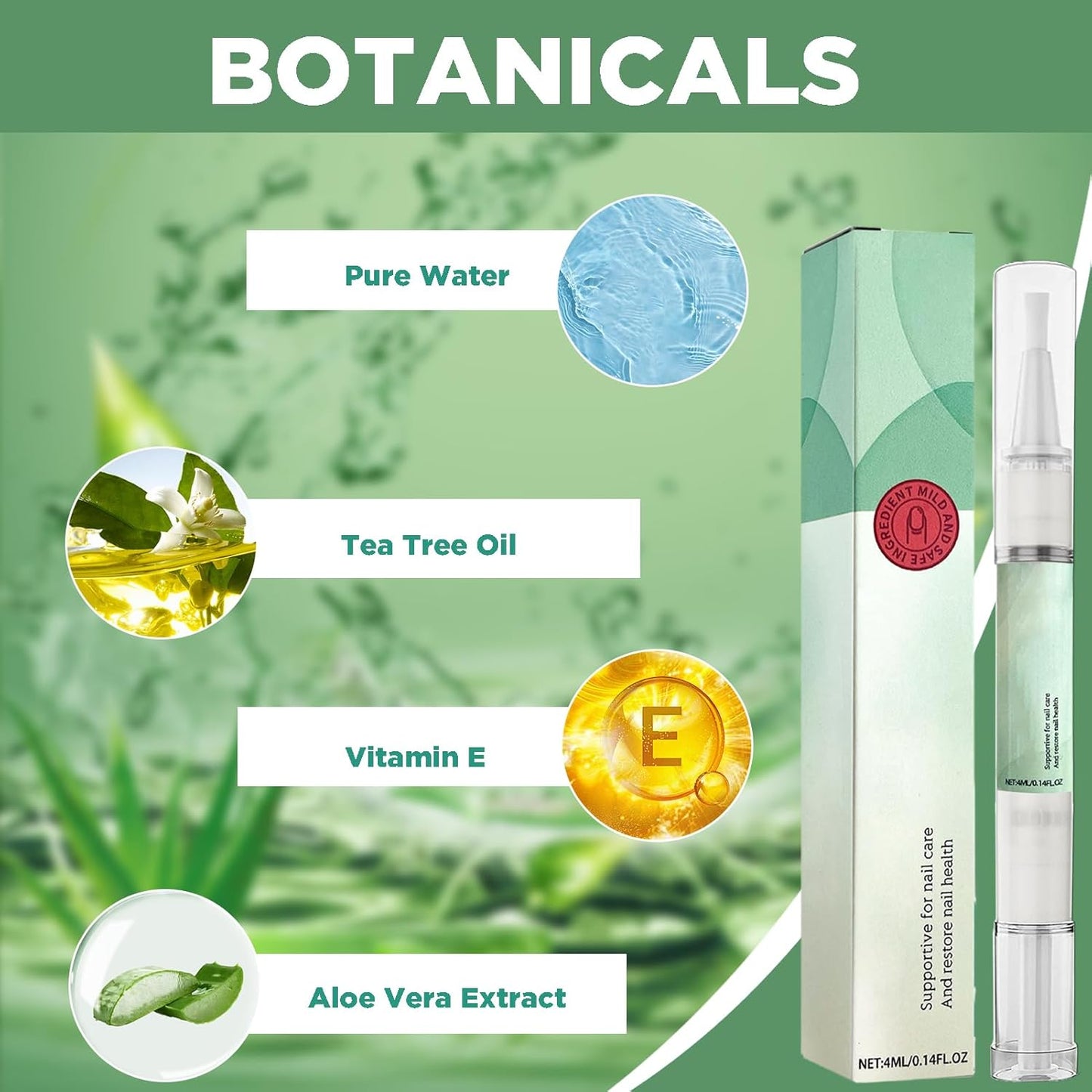 3 Pieces Nail Care Oil Pen, Nail Care Oil Pen Nourishing, Oil Pen for Nail Care, with Tea Tree Oil, Vitamin and Aloe Vera, Deeply Moisturizes and Nourishes