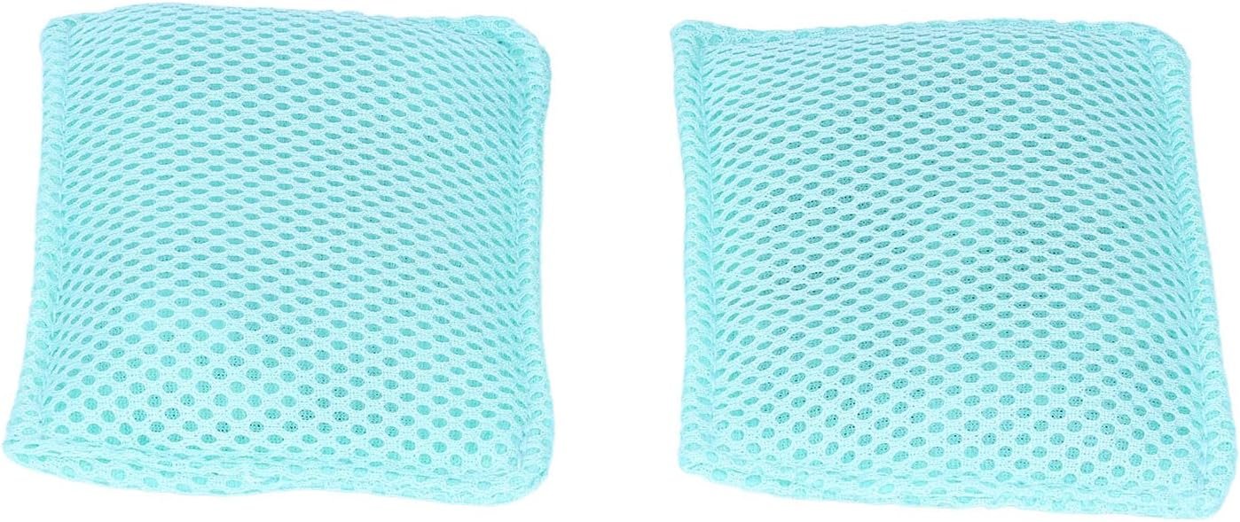 Dish Scrubber Reusable Kitchen Cleaning Cloth Set Safe Ceramic Mesh Material Efficient Scrubbing for Pots Pans Dishes Household 2PCS