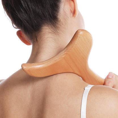 CGTOLOS Wooden Lymphatic Drainage Tool Massage Paddle Professional Gua Sha Soft Tissue Body Sculpting Anti-Cellulite Muscle Release for Women for Men