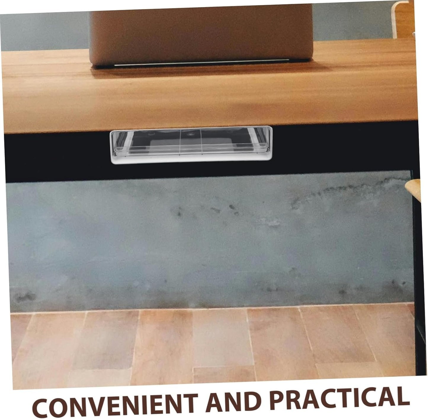 TEHAUX Box Under Desk Storage Drawer Organizer Large Capacity File Cabinet Utensil Drawer for Office Home Dorm Sleek Design for Efficient Workspace Organization