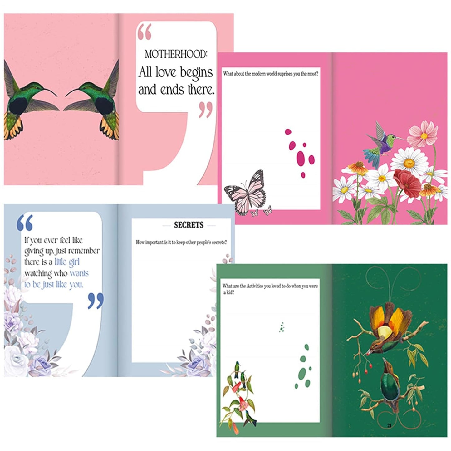 100 Questions Journal | a Mother's Guided Journal - Thoughtful Keepsake Book for Mother Daughter Bonding During Festival Birthday