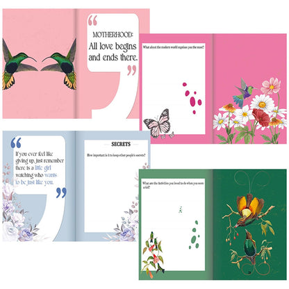 100 Questions Journal | a Mother's Guided Journal - Thoughtful Keepsake Book for Mother Daughter Bonding During Festival Birthday