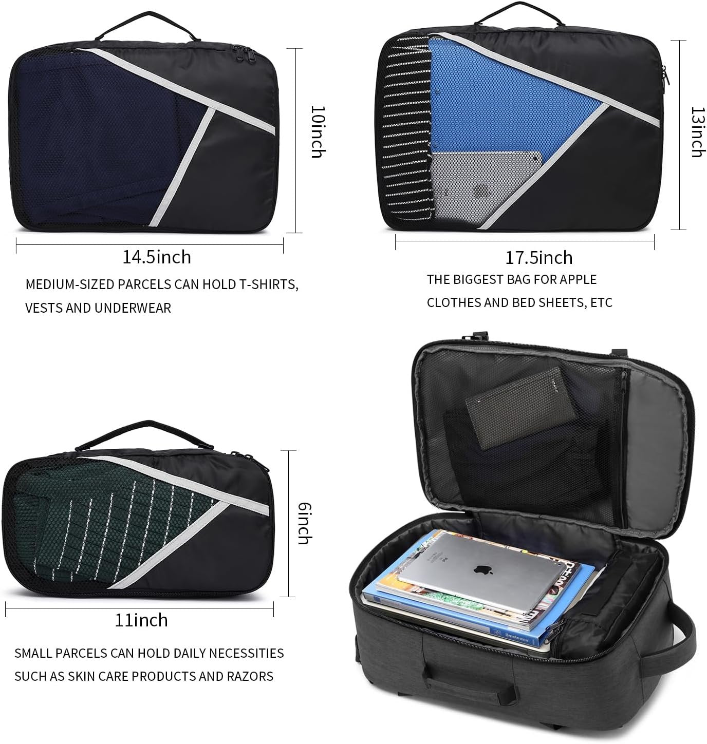 Asenlin 40L Travel Backpack ï¼Œ17 Inch Laptop Backpack Flight Approved Luggage Carry On Water Resistant Computer Backpack
