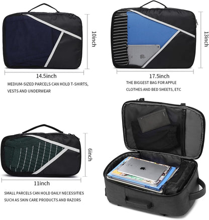 Asenlin 40L Travel Backpack ï¼Œ17 Inch Laptop Backpack Flight Approved Luggage Carry On Water Resistant Computer Backpack