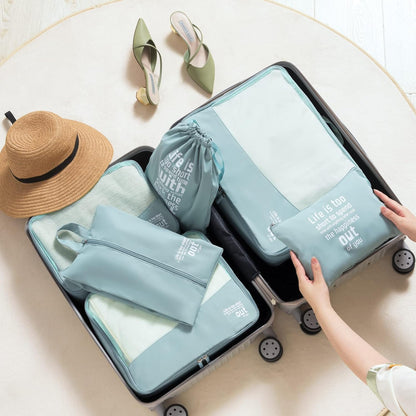 MURISE 8 Pieces Packing Cubes, Suitcase Organizer, Suitcase Organizer, Travel and Travel Suitcase Organizer, Travel Useful Accessories