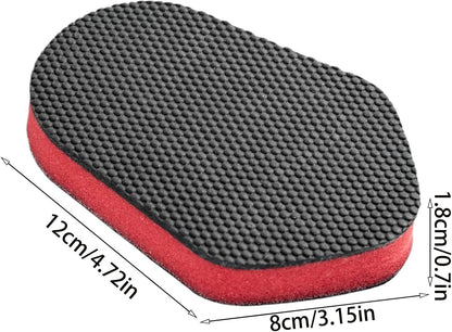 Vehicle Tire Shine Applicator, Multifunctional Polishing Pad, 4.72 x 3.15 x 1.77 Inches, Fine Detailing Tool, Car Wash Sponge for Vehicles Paint, and Wheel Hub Cleaning, Multicolour