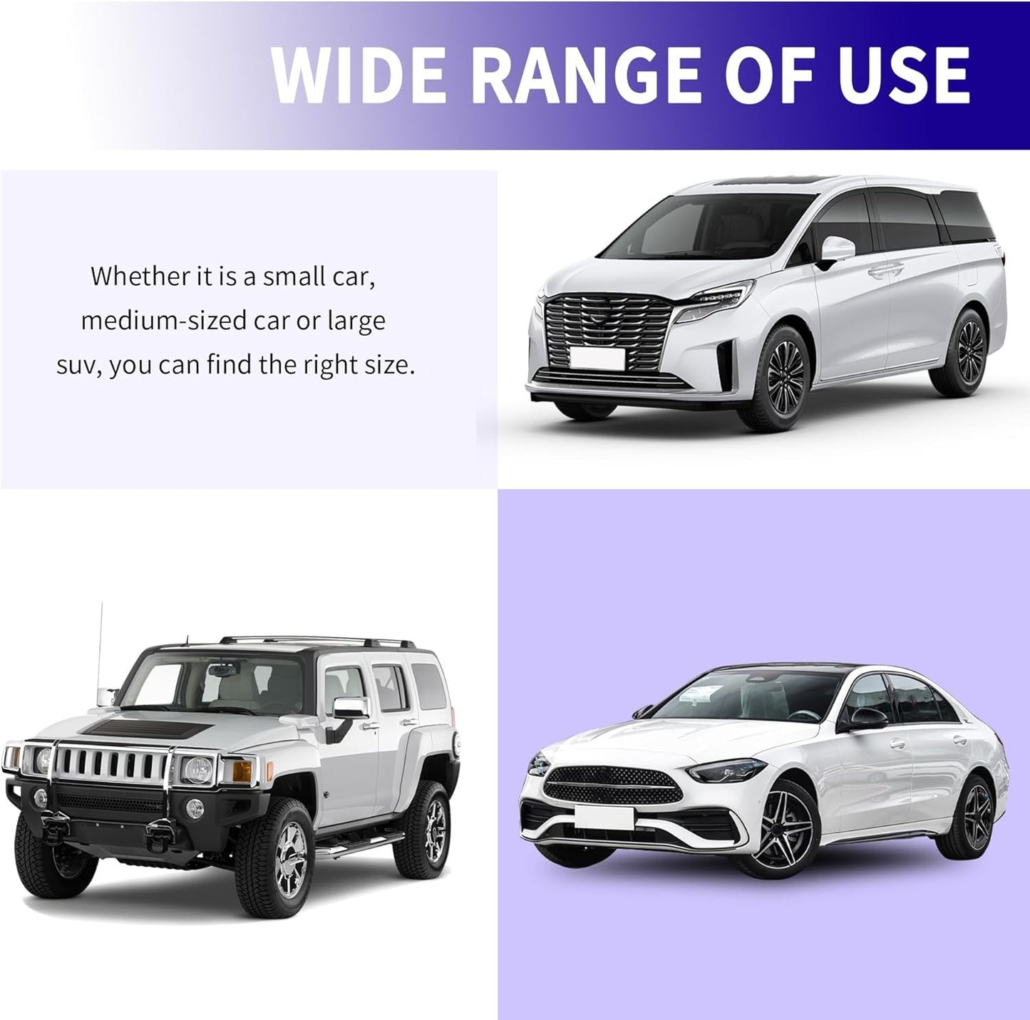 2PCS Square Sun Shade for Car Windshield,Foldable Car Windshield Sun Shade for Blocking Sunlight Exposure,Universal Car Sun Shade Windshield Interior Accessories for Truck,SUV (2PCS Square-S)