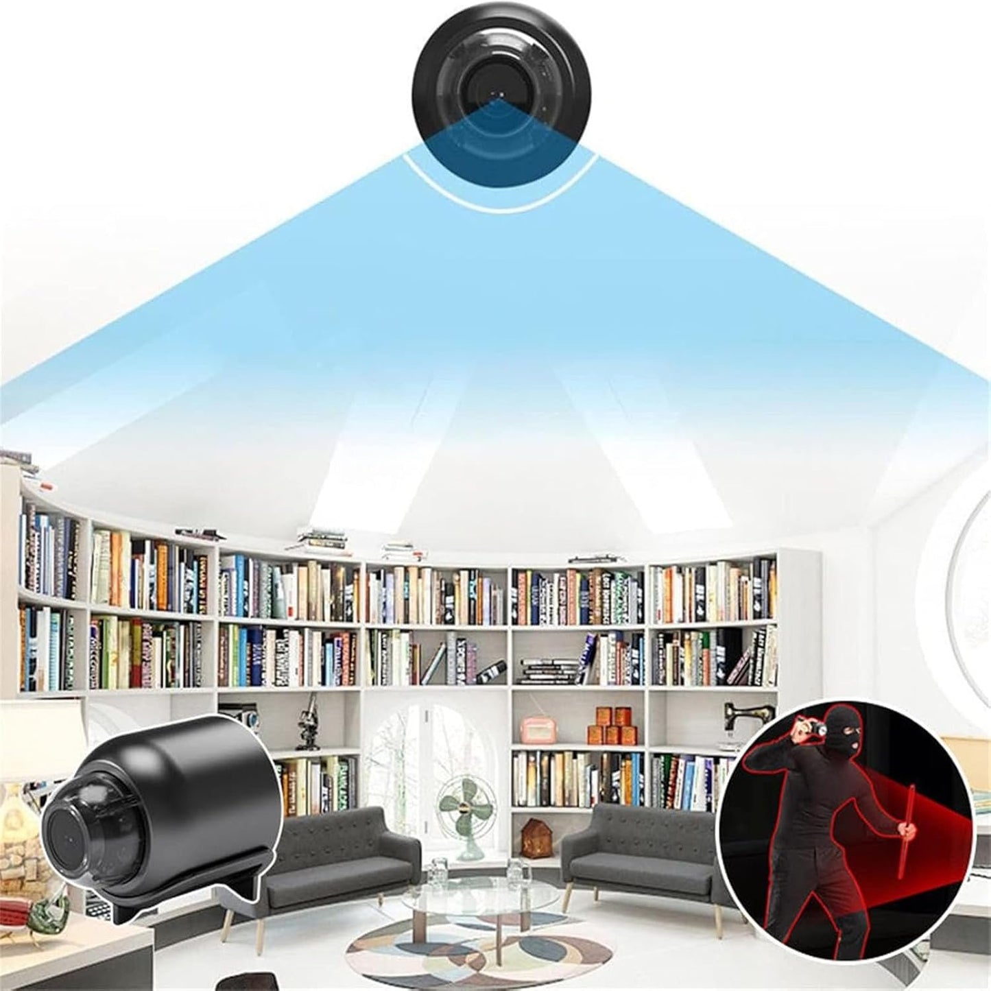 Florea Mini 5g Wireless WiFi Camera 1080p Hd,Cat Eye Camera,Mini Camera,Mini Camera Wireless,Cheerchest Mini Camera,Mini Security Camera,Mini Wireless WiFi Camera 1080p Hd (1pcs)