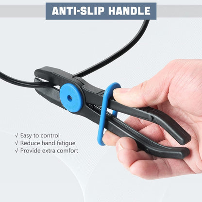 DASBET Straight Hose Pliers Set Fuel Line Clamps, 3 Sizes for Fuel, Brake, Gas Lines, Coolant Hoses (3pcs Straight)