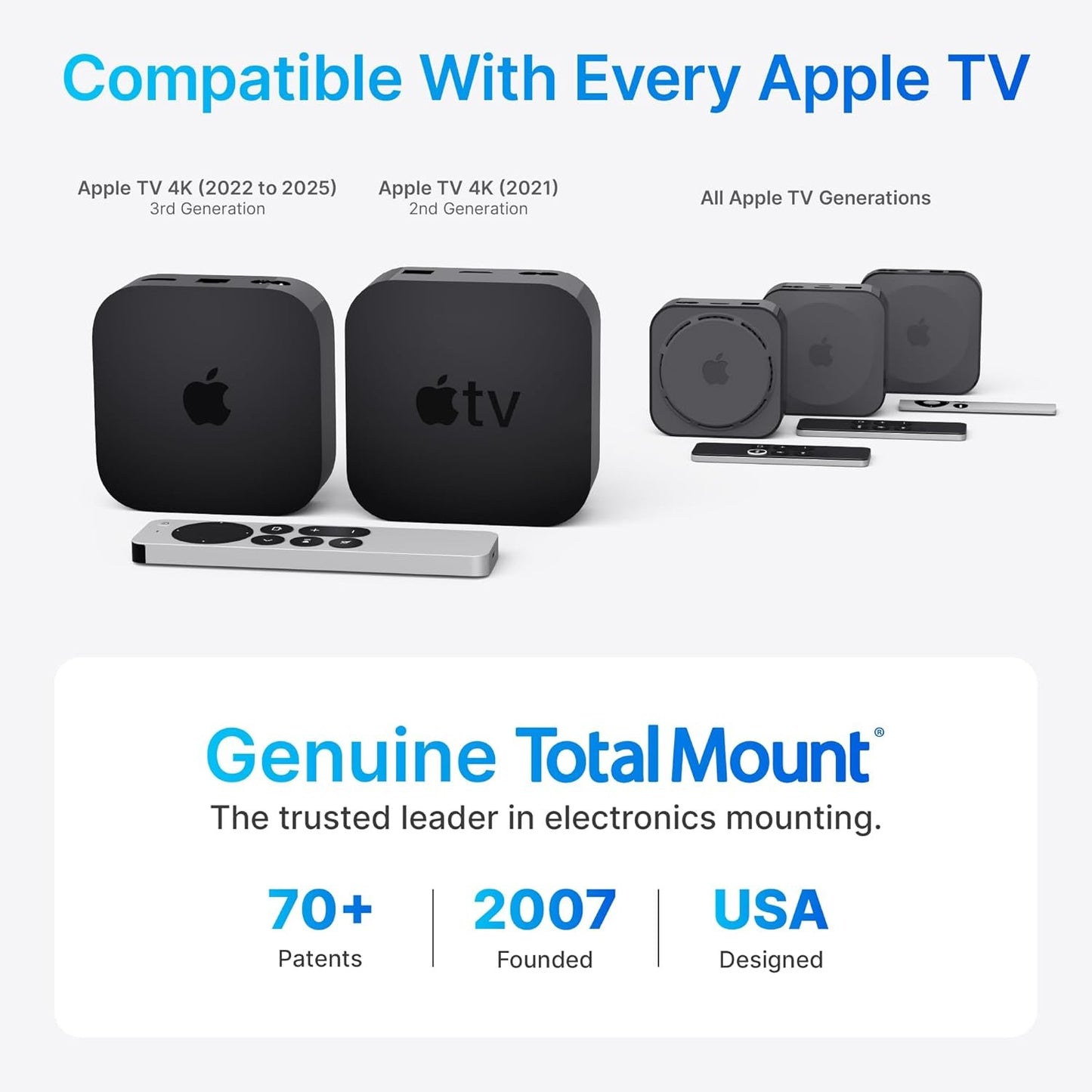 TotalMount 2449 TV Streaming Box Bracket Black
