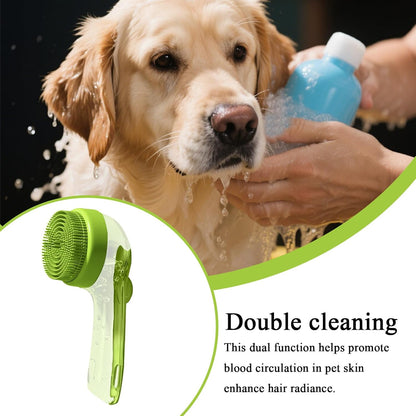 Pet Bath Brush, Dog Soap Brushes, 7.48x3.35x1.18 Inches, Gentle Slicker Scrubber, Hygiene Soft Bristle Tool for Puppy, Kitten, and Horse Hygiene Cleaning, Multicolor