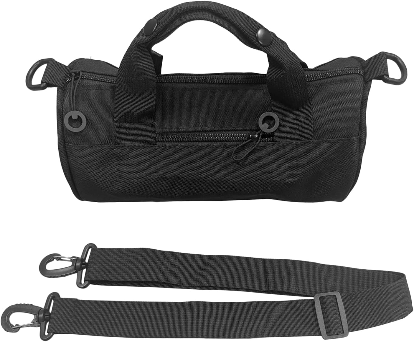 Gym Bag, Barrel Shape Carrier, 11,02 x 5,91 pollici Ampia capacità, regolabile Shoulder Strap, Swim Gear Bag for Men, Women, Hiking, Dance, Yoga, School, and Workout, Nero , Se référer au descriptif