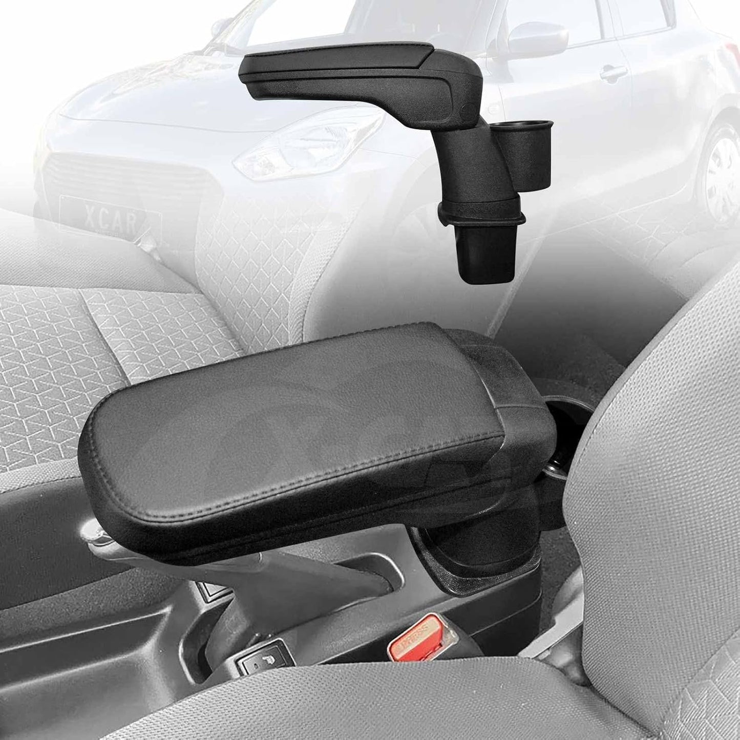 X-CAR Central Armrest Storage Box with Cup Holder for Suzuki Swift 3rd Gen 2017-2024 Arm Rest Car Interior Accessories