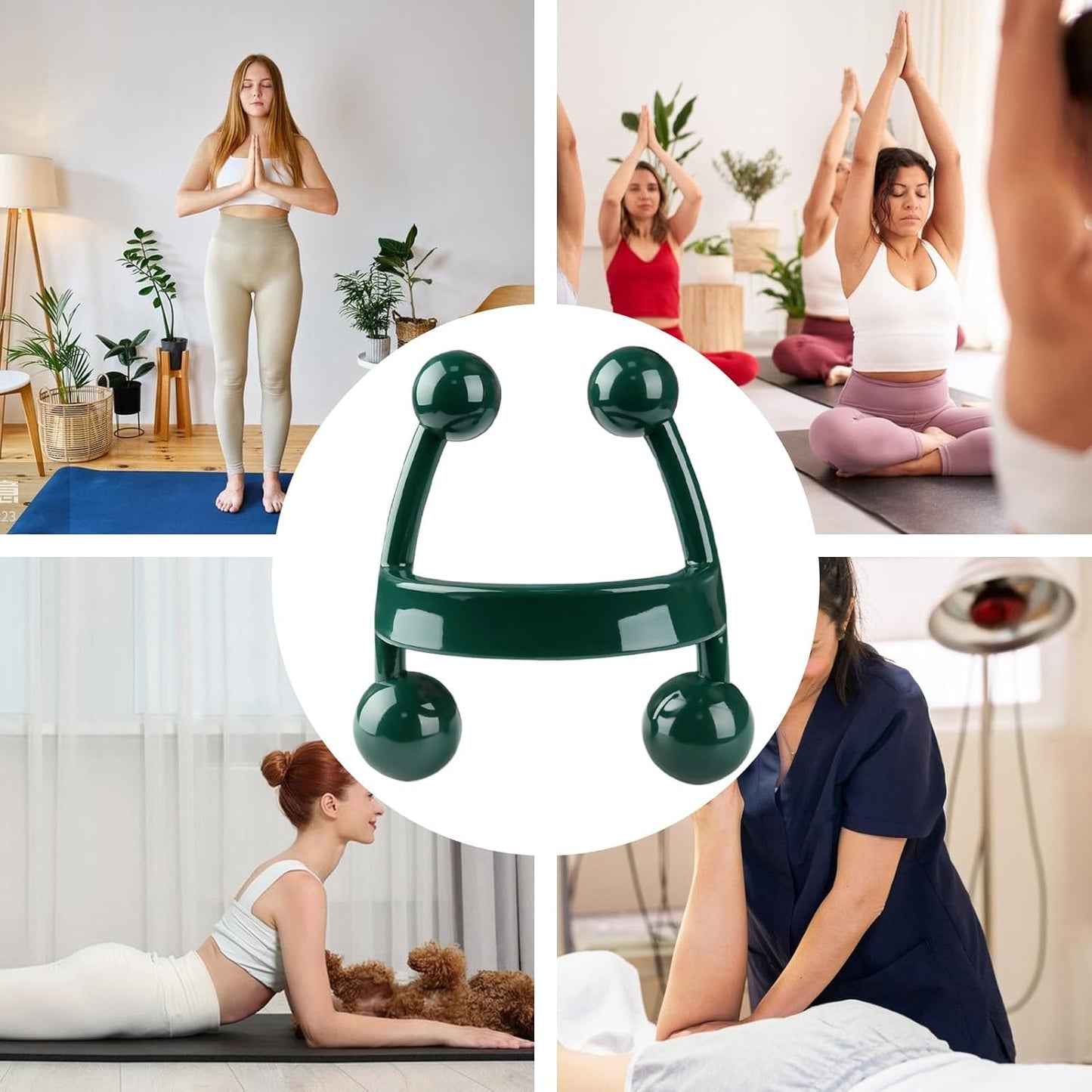 Gihioue Handheld Massager,H-Shaped Portable Body Massage Tools | Health Care Product, Fitness Equipment For Sole, Feet, Whole Body