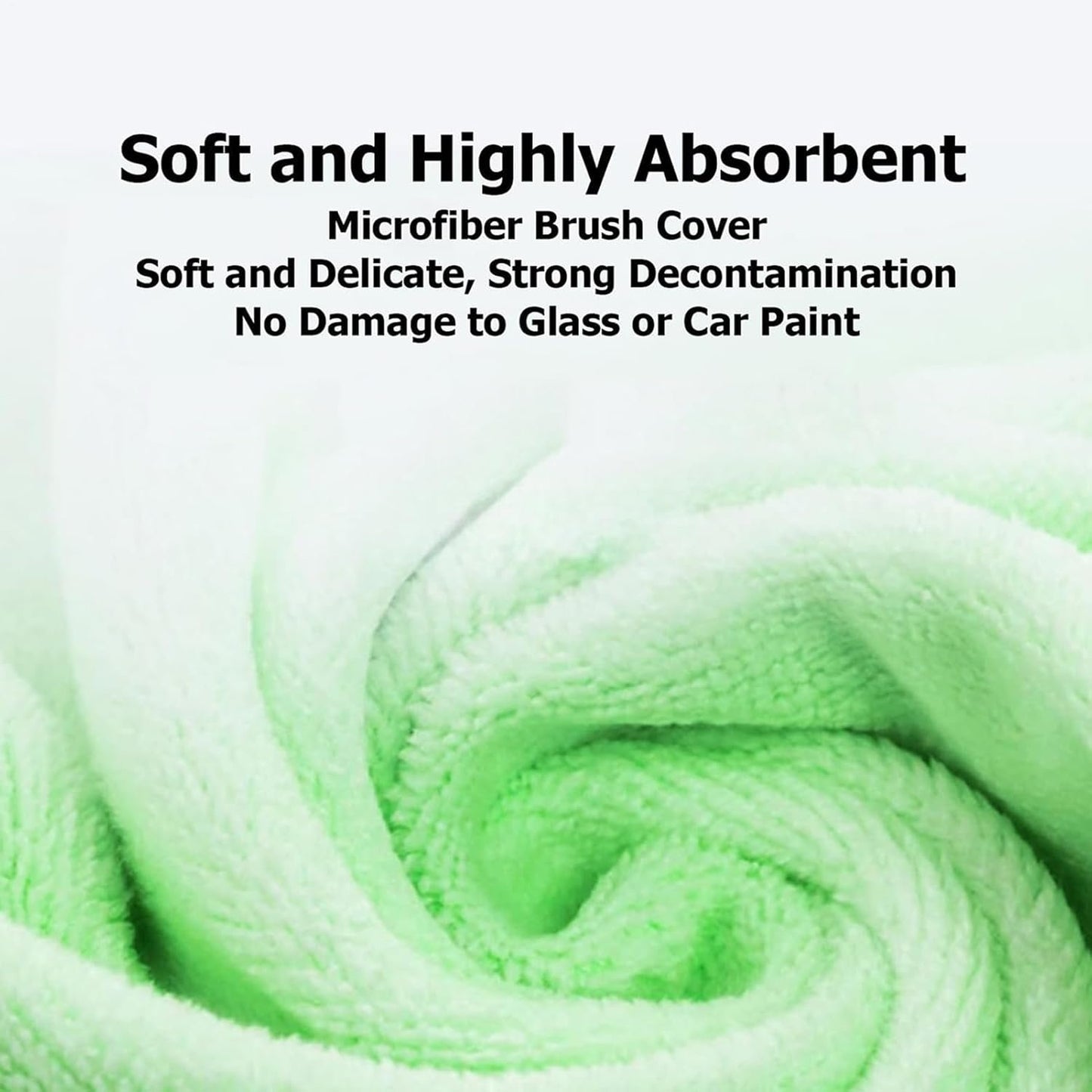 Windshield Cleaning Tool, Detachable Microfiber Brush, Vehicle Detailing Supplies, Dust Removal Accessory, Multi Surfaces Cleaner for Trucks, SUVs, Minivans