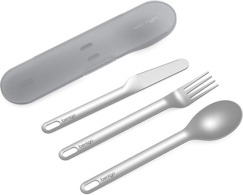 Bentgo Ss Utensil Set Cutlery Grey One Size Lunch Box