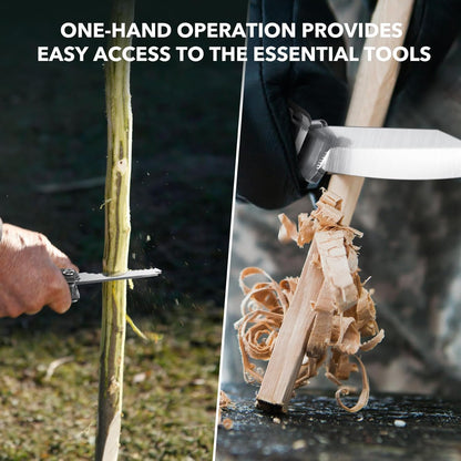 Wuwrll Multitool with Safety Locking,16-in-1 Multi Tool Stainless Steel Pocket Knife Set with Pliers, Upgrade Camping Tool Gifts for Men,for Survival, Camping, Hiking, Outdoor、