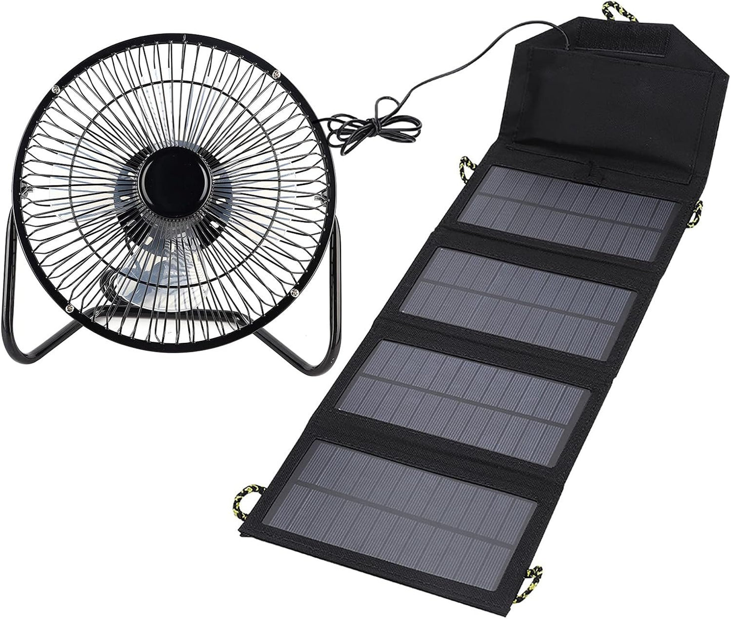 XIASABA 7W 5.5V Outdoor Camping Solar Power Folding Bag Phone Charger with Cable