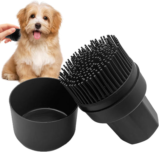 Pet Hair Removal Brush, Brush Dog Grooming Shedding, Gentle Ergonomic Portable Cleaning Kit, 3.22 x 5.59 Inch Essential Tool for Home Indoor Puppy Kitten Hygienic Bath and Routine