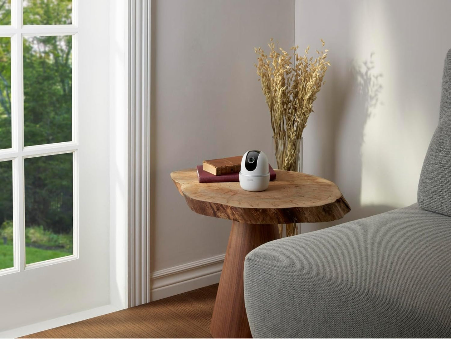 Lorex 4MP Pan & Tilt Indoor Smart Security Camera - Wireless 2K Wi-Fi Camera with Person Detection, Privacy Mode, 2-Way Talk, Smart Home Compatibility, 360° Pan/Tilt View - Free 16GB Micro SD