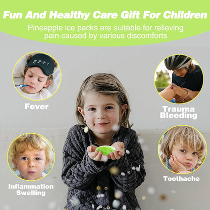 Boo Boo Ice Packs - 8 Small Gel Bead Cold Compress Packs, Instant Pain Relief for Injuries, Teething, Bumps & Bruises - Child-Safe Cooling Pads for First Aid Kits (8 Color Star Smile)