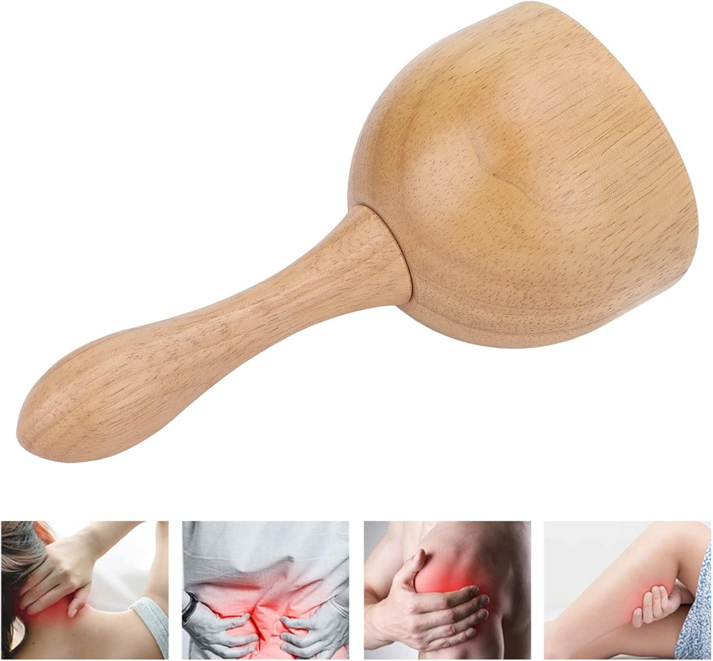 Wooden Massage Cup,Wooden Handheld Massage Cup Wooden Cup Lymphatic Drainage Massage Tool Wood Point Release for Men Women Anti Cellulite Wooden Massage Cups