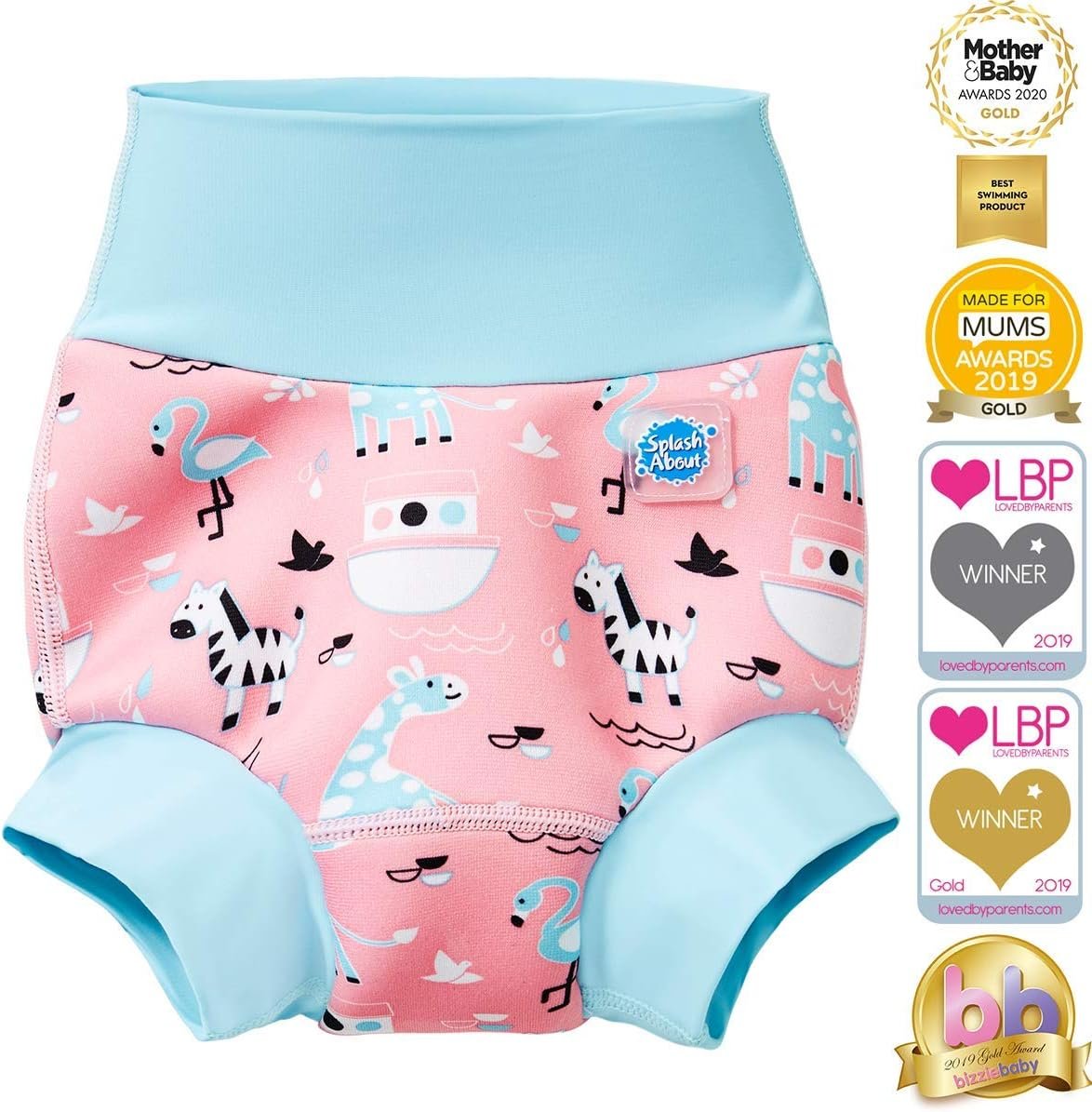 Splash About Happy Nappy Swim Diaper Nina's Ark, 12-24 Months