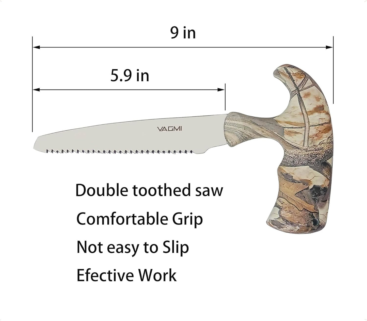 VAGMI Hunting Knife Set -5 Pieces of Portable Butcher Game Processing Set, Field Dressing Kits, for Deer Hunting ，Survival, Camping, Fishing, with Storage Case （2025 upgrade version）