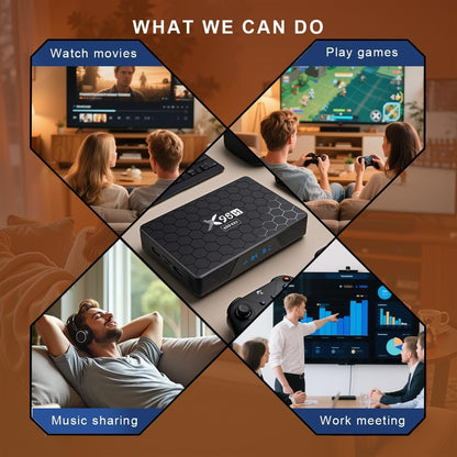 Android 12.0 TV Box 2025, LEFFOT X98H Pro 4K Ultra HD Android Box, 4GB RAM + 32GB ROM, Smart TV Box with HDR10+, 2.4G & 5G WiFi 6, 1000M Ethernet, BT 5.0, Allwinner H618 Quad core ARM Cortex A53