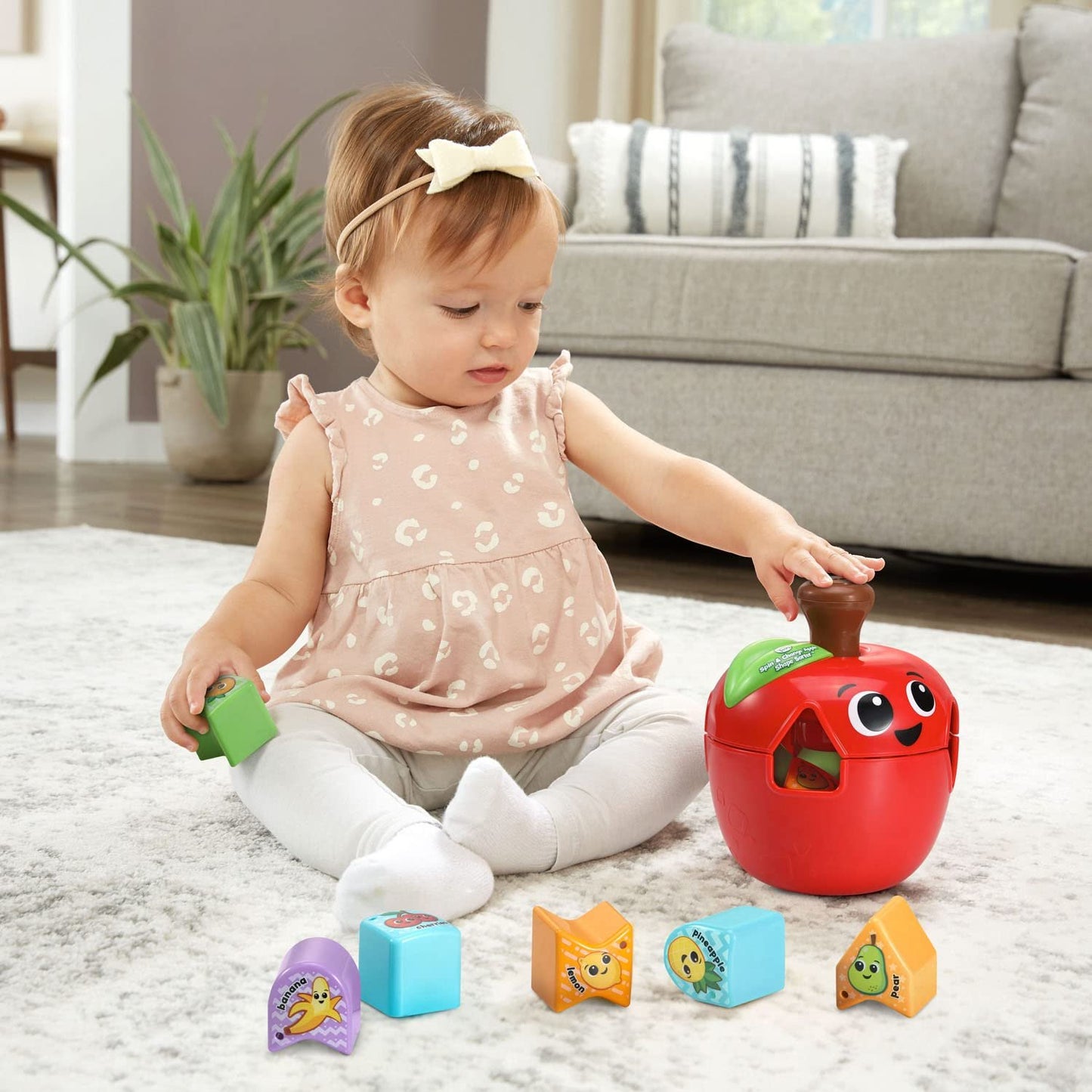 LeapFrog Spin and Change Apple Shape Sorter (English Version)
