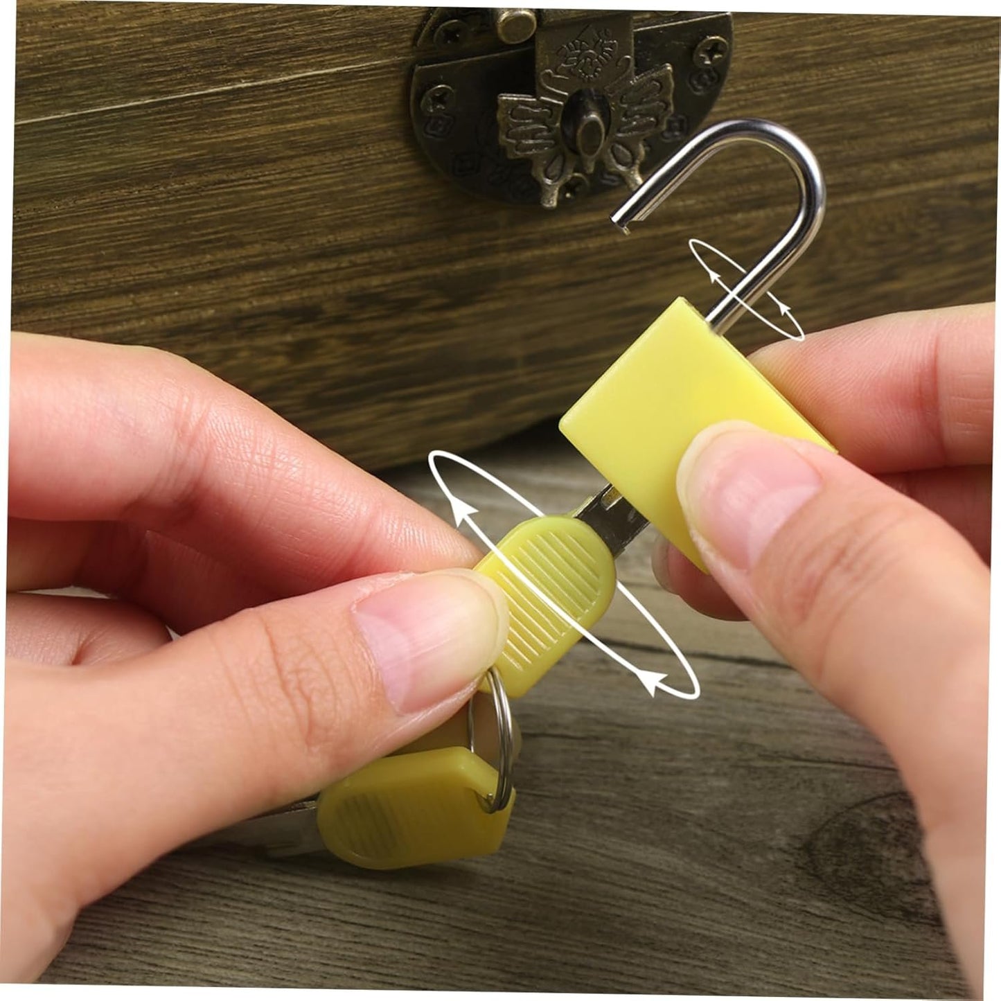 CIYODO 4pcs Keyed Padlocks with Keys Small Luggage Locks for Suitcases Backpacks Lockers Versatile and Security for Travel Daily Use