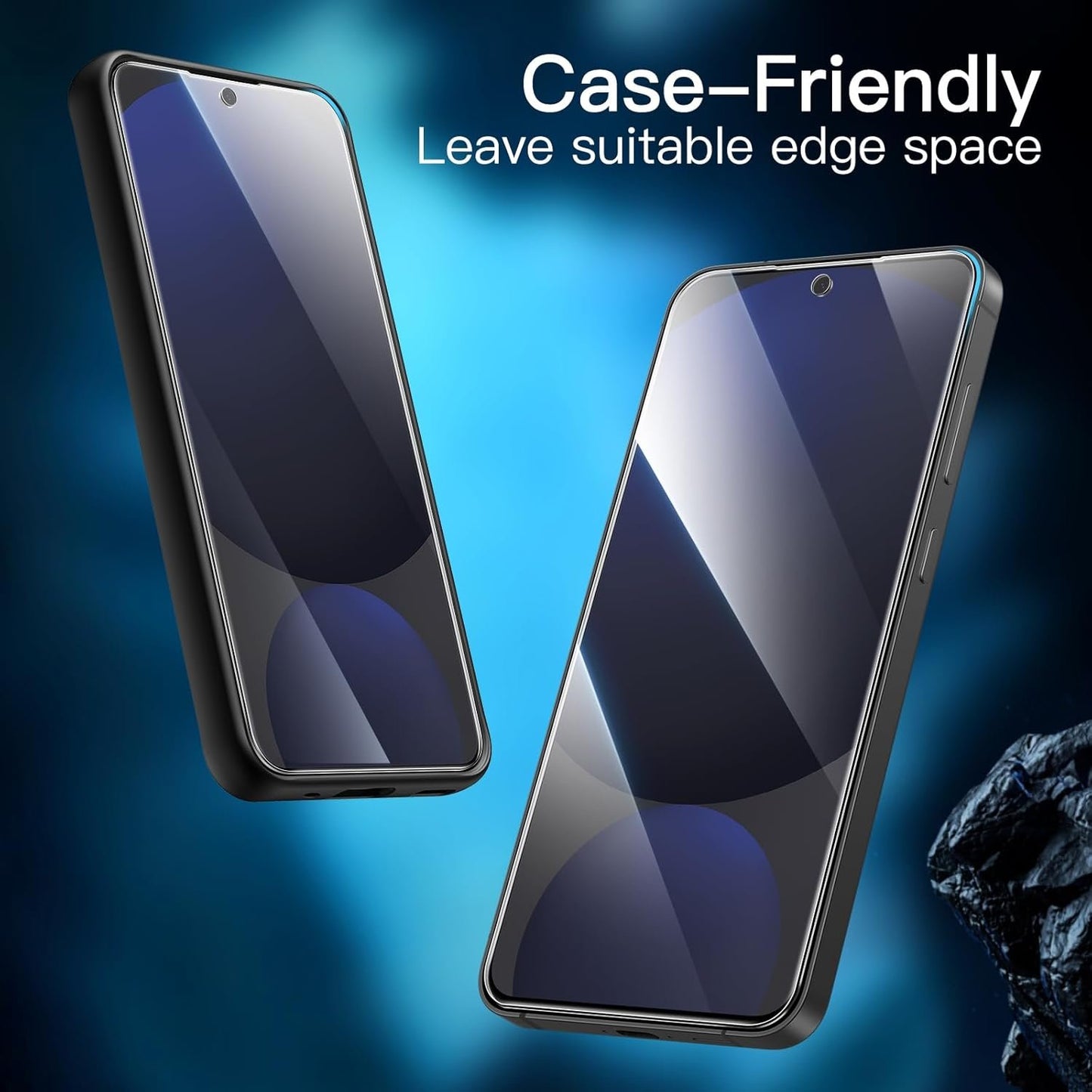 JETech Screen Protector for Samsung Galaxy S24 FE, Tempered Glass Film, Fingerprint ID Compatible, HD Clear, 3-Pack