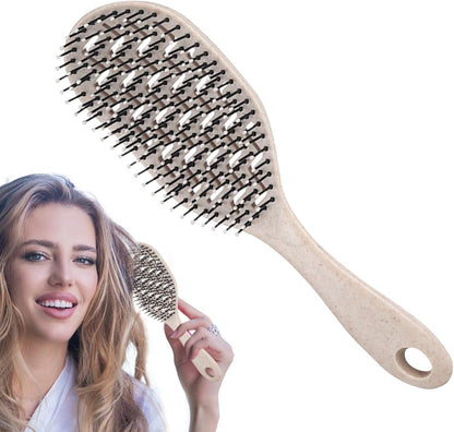 Men Hair Brush, Paddle Bristle Scalp Massage Tooth, 9.4x2.8x1.2 Inch Easy to Clean & Maintain, Cleaning Comb for Scalps Styling, Daily Use, College Dorm, Hotel, Vacation and Travel
