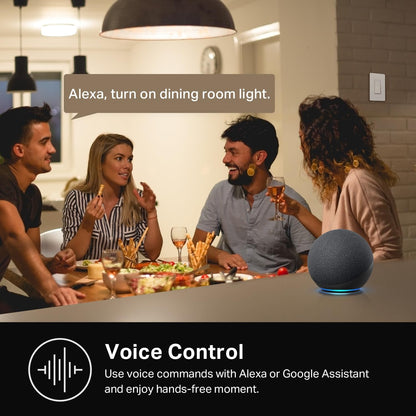 Kasa Smart Light Switch HS200, Single Pole, Needs Neutral Wire, 2.4GHz Wi-Fi Light Switch Works with Alexa and Google Home, UL Certified, No Hub Required, White ( Packaging May Vary )