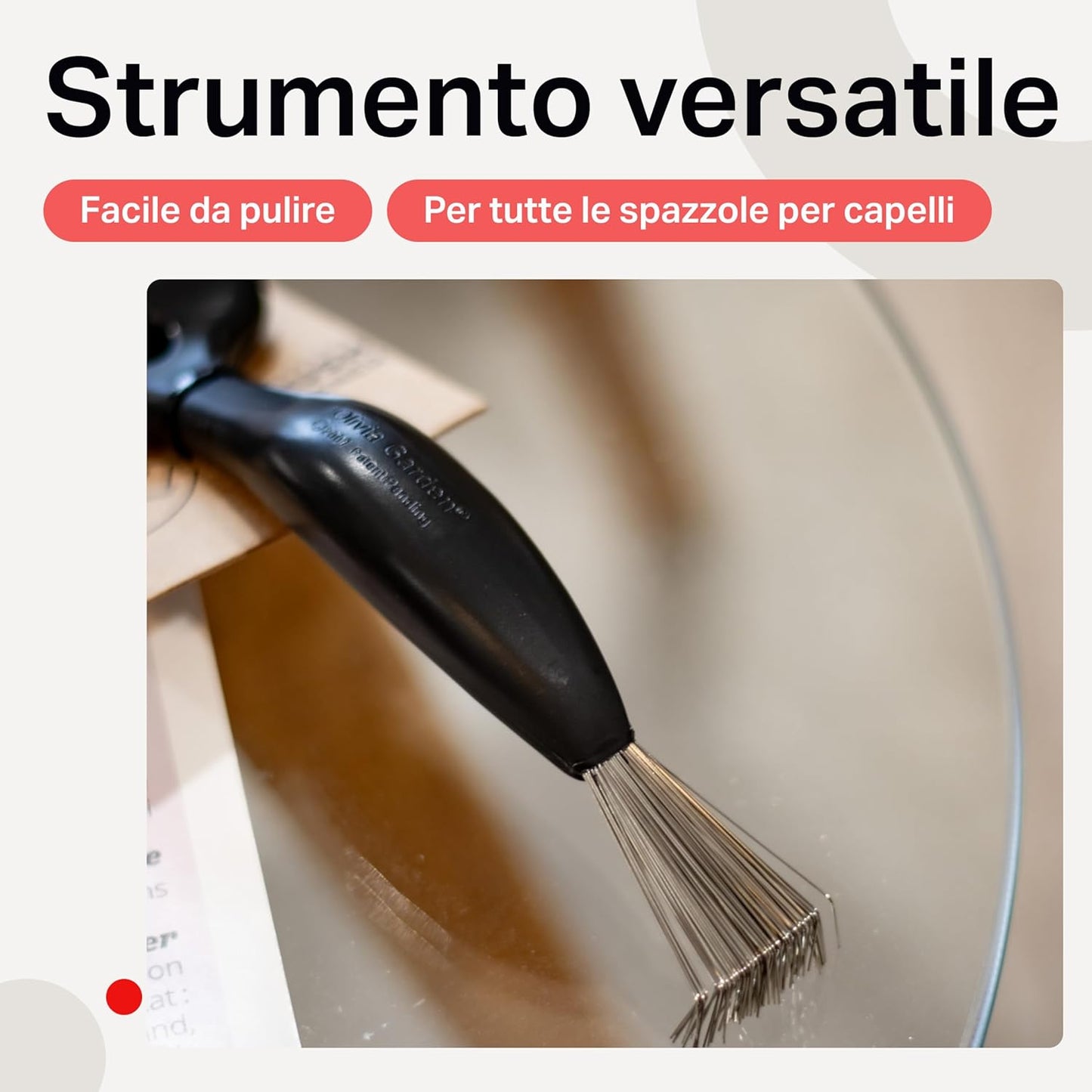 Olivia Garden The Brush Cleaner Brush Cleaner Black - The Quick and Easy Tool to Clean and Prolong the Life of Your Brushes.
