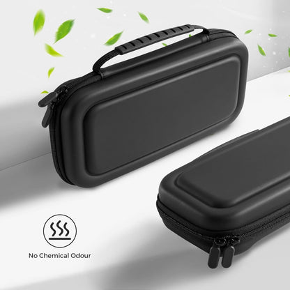 CoBak Large Capacity Carrying Case for Nintendo Switch 2 ( 2025 ) , Ultra Slim Premium EVA Travel Pouch with 24 Game Cartridges, Screen Protective Cover, Accessories Storage Bag, Black