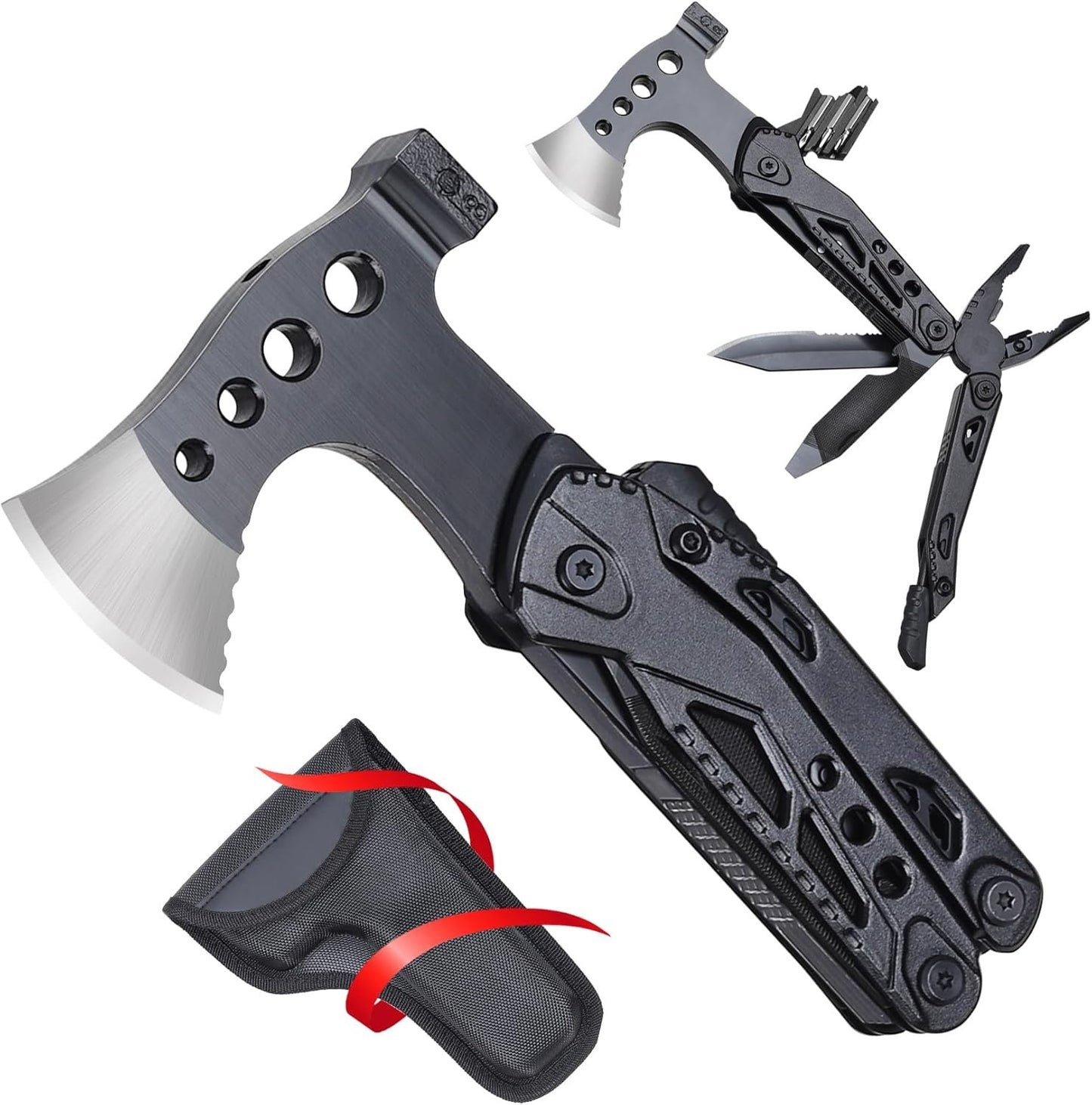 Gifts for Men Dad Husband - Stocking Stuffers for Men Him, Camping Accessories, Camping Essentials Axe - Fathers Day Gift Ideas, Christmas Birthday Gifts, Survival Kit, Tools for Hiking, Fishing