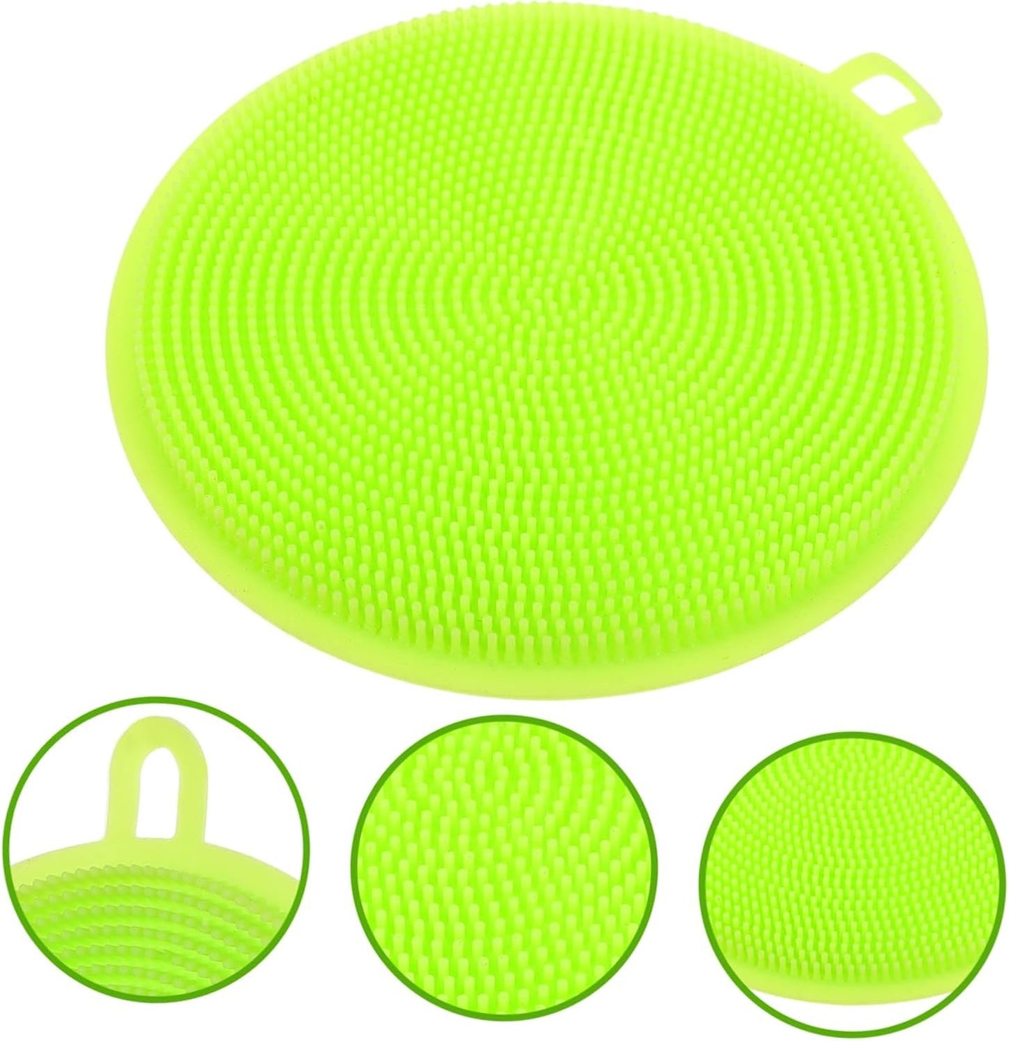 SOIMISS Silicone Kitchen Cleaning Brush Multi Function Non Stick Pot Scrubber for Easy Dishwashing for