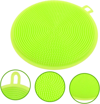 SOIMISS Silicone Kitchen Cleaning Brush Multi Function Non Stick Pot Scrubber for Easy Dishwashing for
