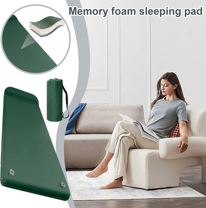 Inflatable Sleeping Pad, Soft Foam Camp Mattress, Built-in Pillow, Quick-Inflating Design, Lightweight Material, Ideal Use for Camping Gear for Travel, Beach, Home, Outdoor Rest