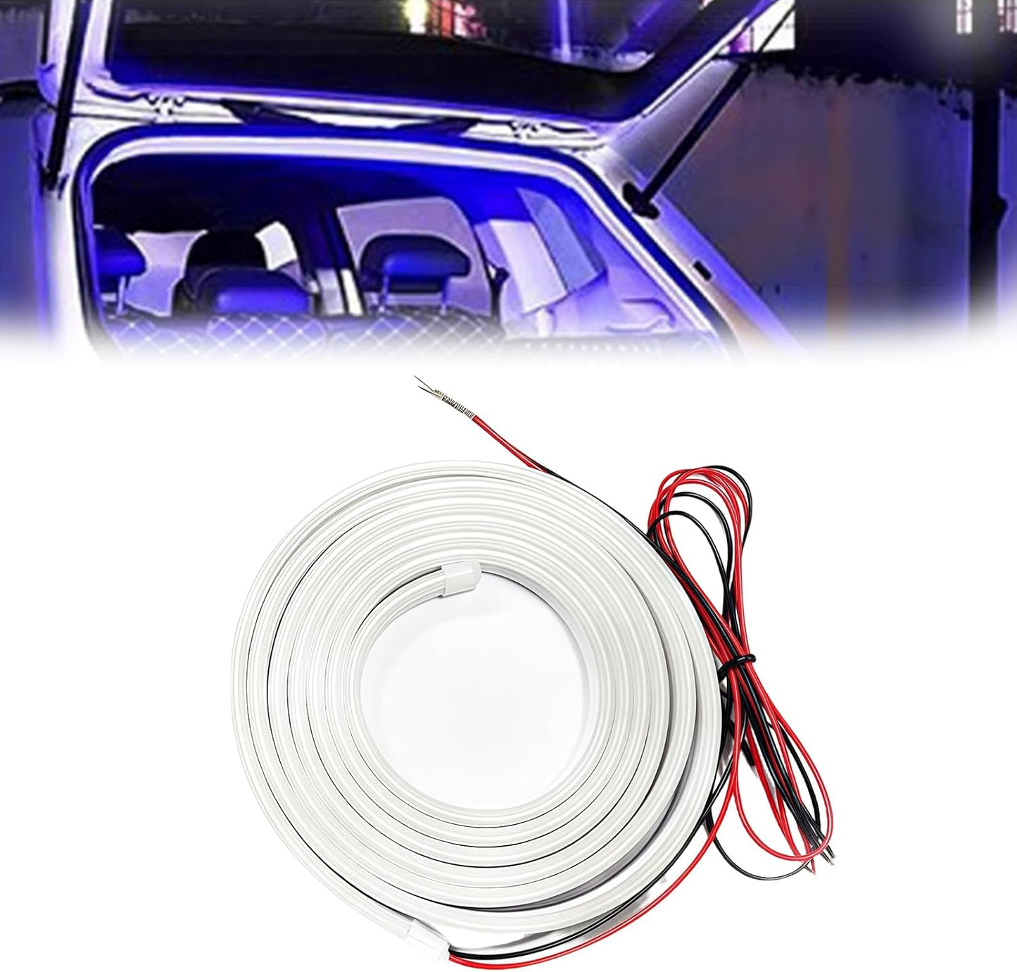 Dynamic Flowing Car Trunk Light Strip, Smart Car Trunk Led Atmosphere Light Strip, Universal Waterproof Cargo Ambient Lighting,for SUV Truck Trailers (Blue,2m/78in)