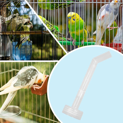 Rukjmqi Bird Waterer and Feeder,Bird Feeder Water Dispenser Filler | Long Drinker Injector, Filling Tool Watering System, Feeding Supplies for Parrot Cockatiel Lovebirds